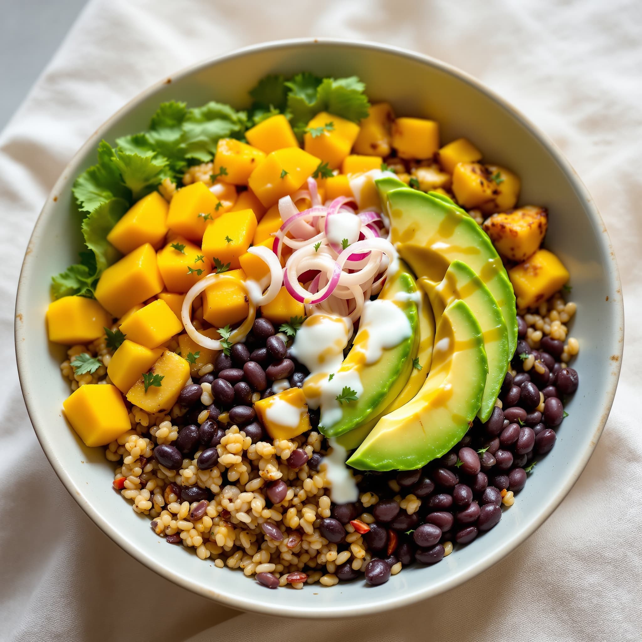 Bowl vegano tropical