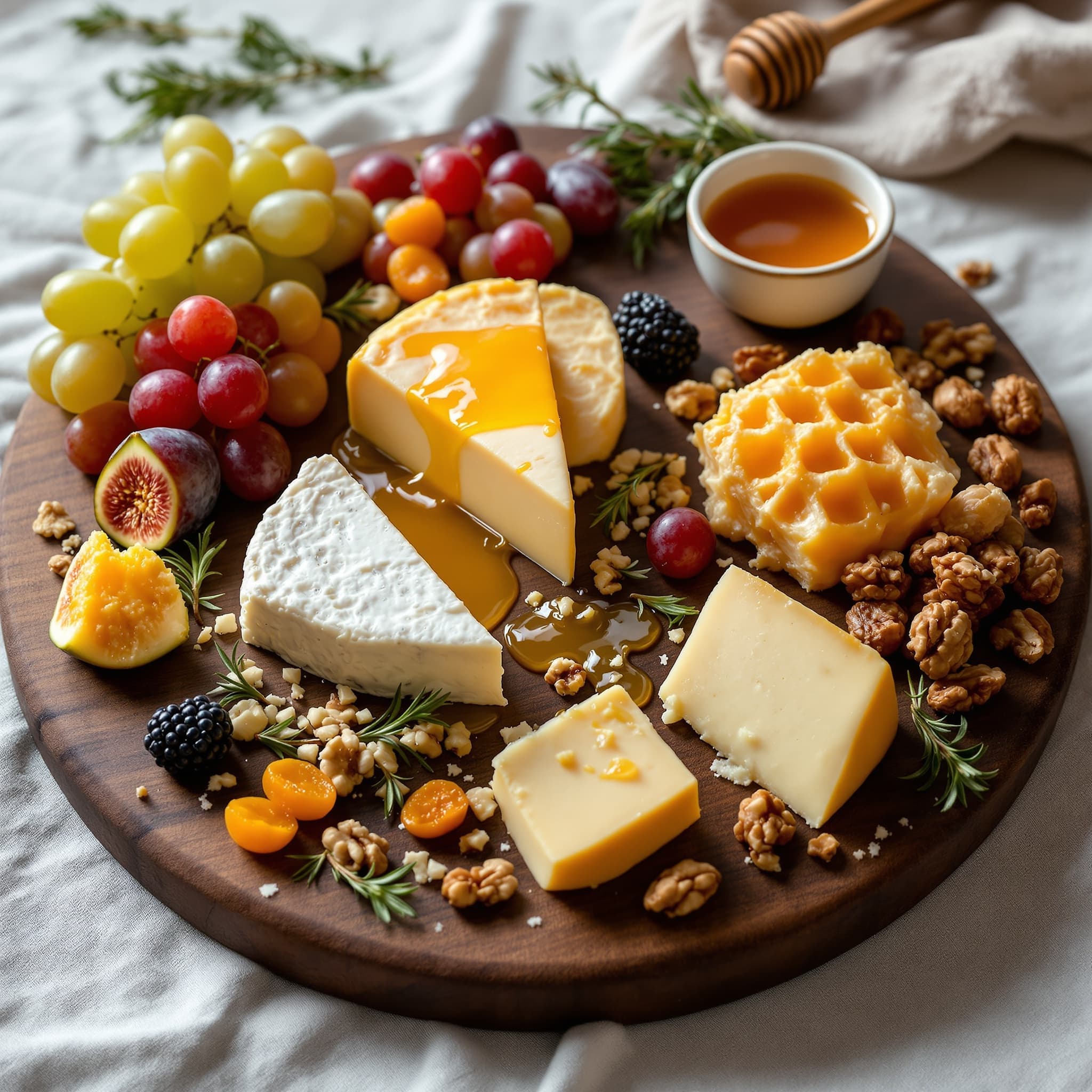 Tabla de quesos y charcutería